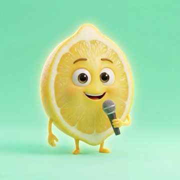 Healthy Friends lemon character